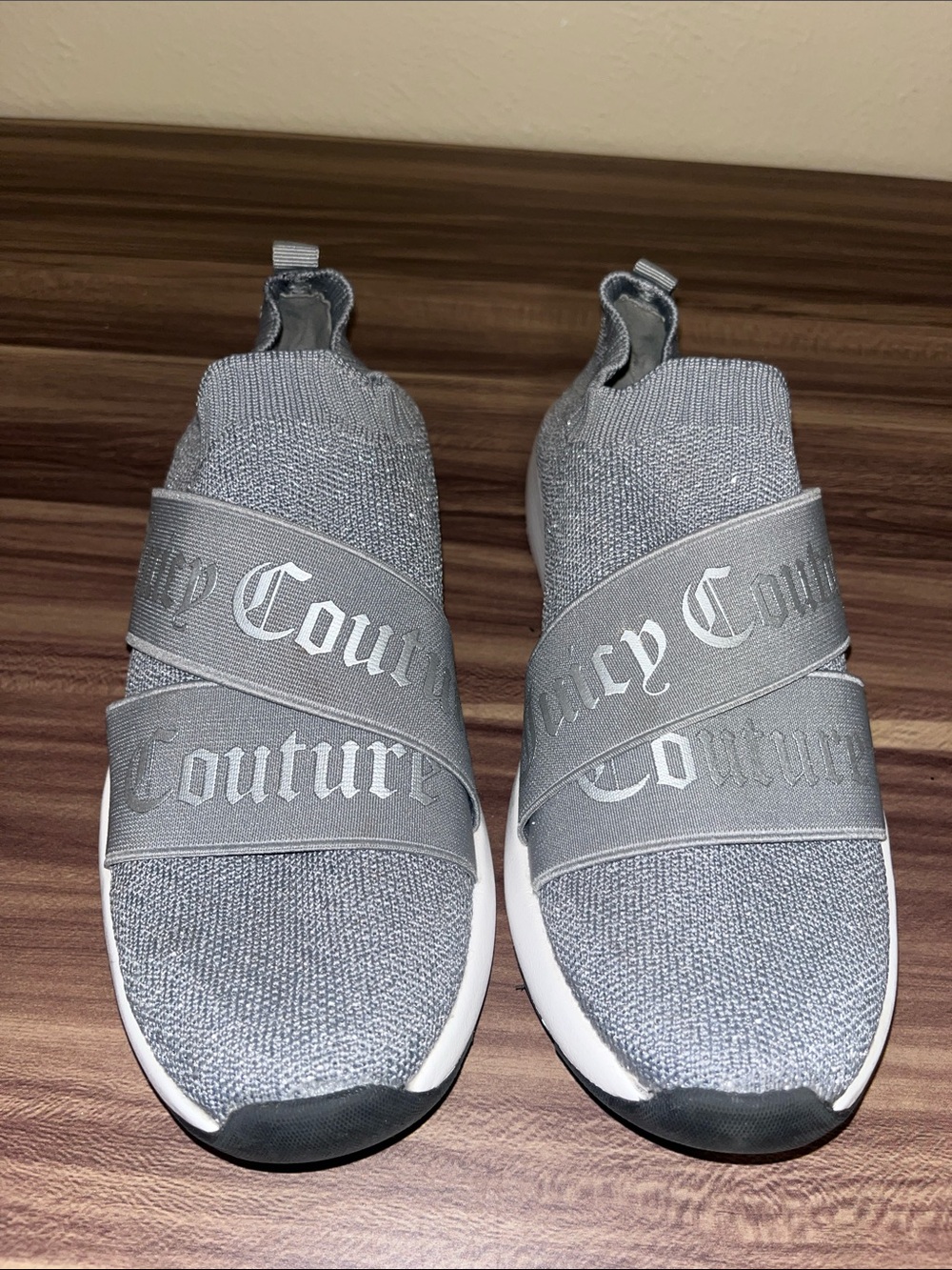 Juicy Couture Gray Slip-On Elastic Strap gSneakers